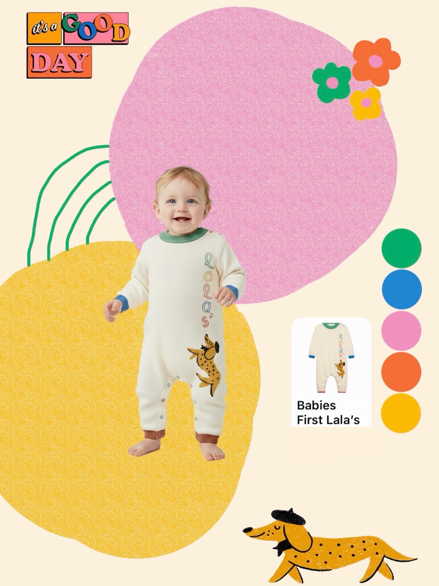 hello.lalas Facebook ad: The first smile, tiny steps, and a soft…