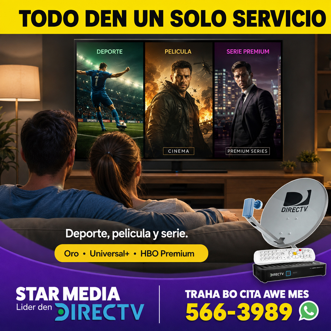 Star Media Aruba Facebook ad: Instalacion Gratis -->>