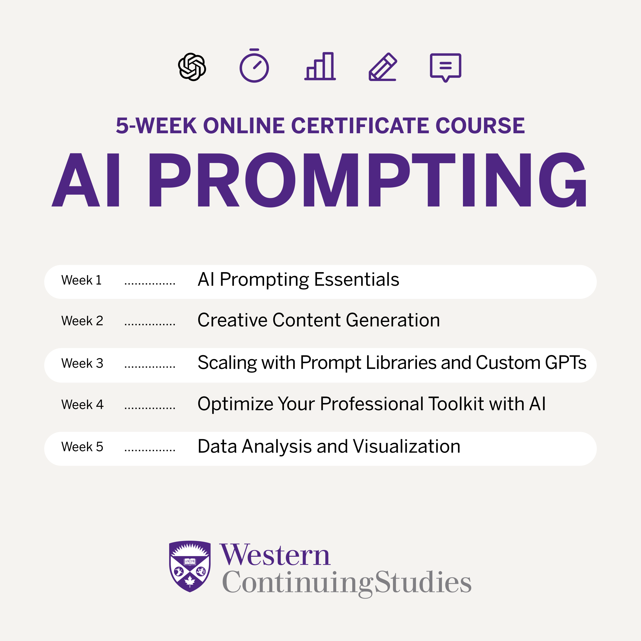 Western Continuing Studies Facebook ad