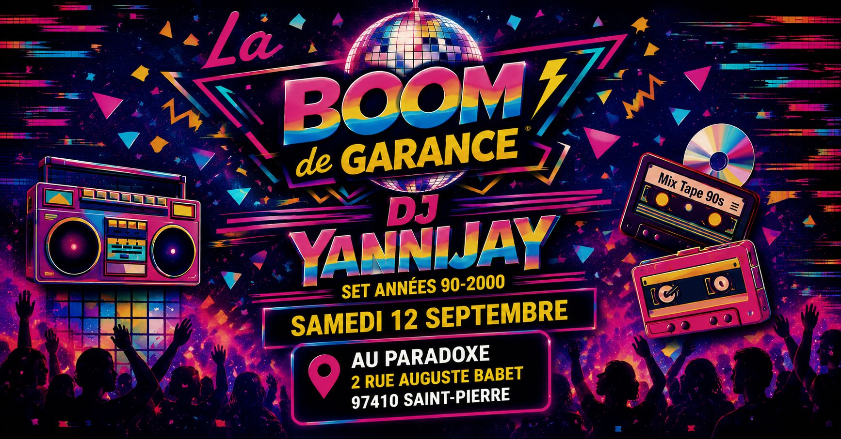 Le Paradoxe Facebook ad: La Boom de Garance Party 5 @Le paradoxe
