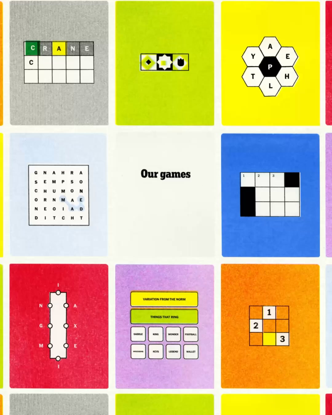 The New York Times Facebook ad: NYT Games: Save 75%.