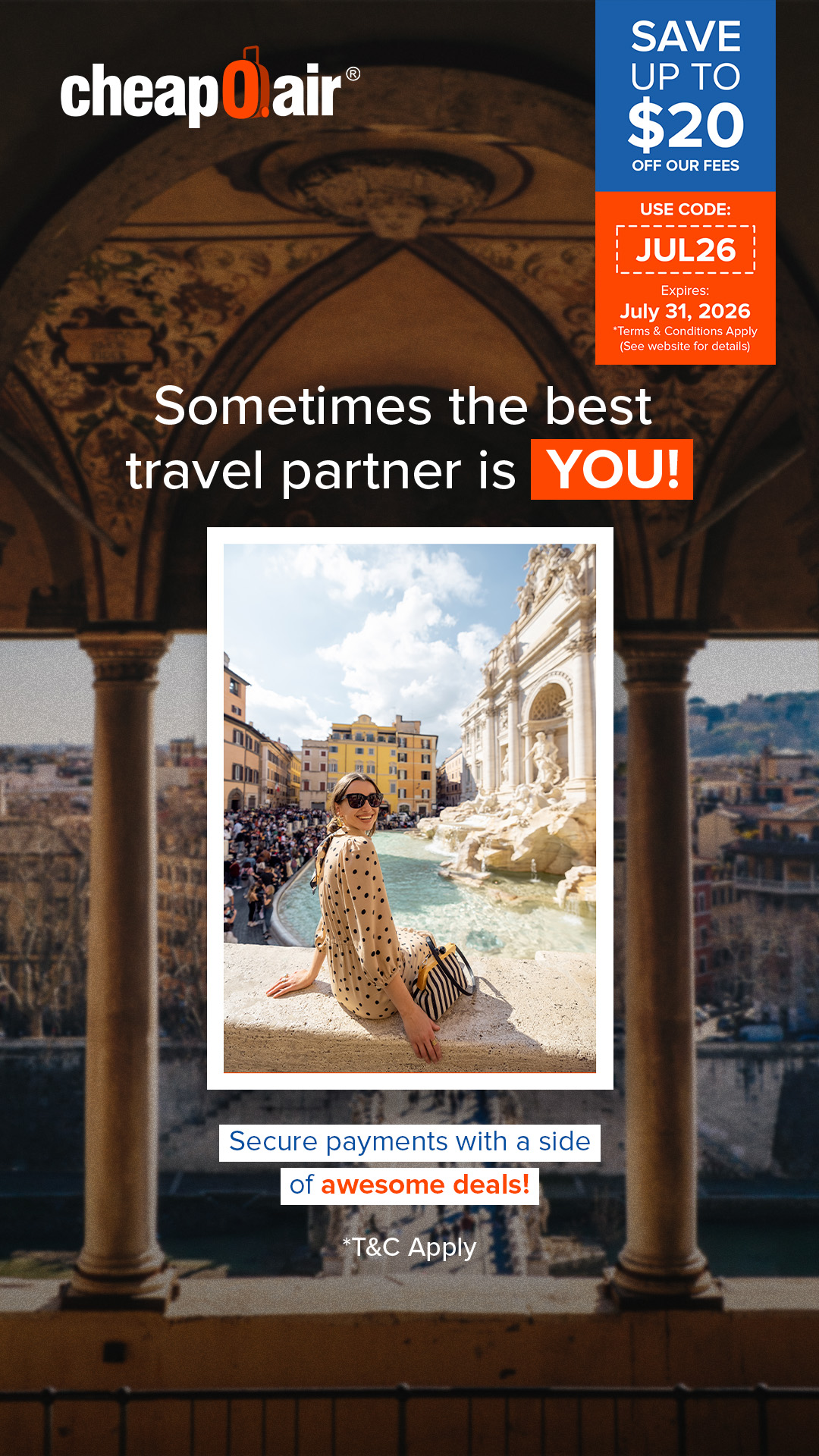 CheapOair Facebook ad