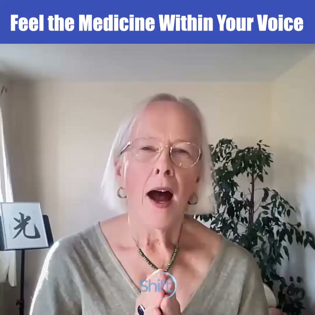The Shift Network Facebook ad: Feel the Medicine Within Your Voice