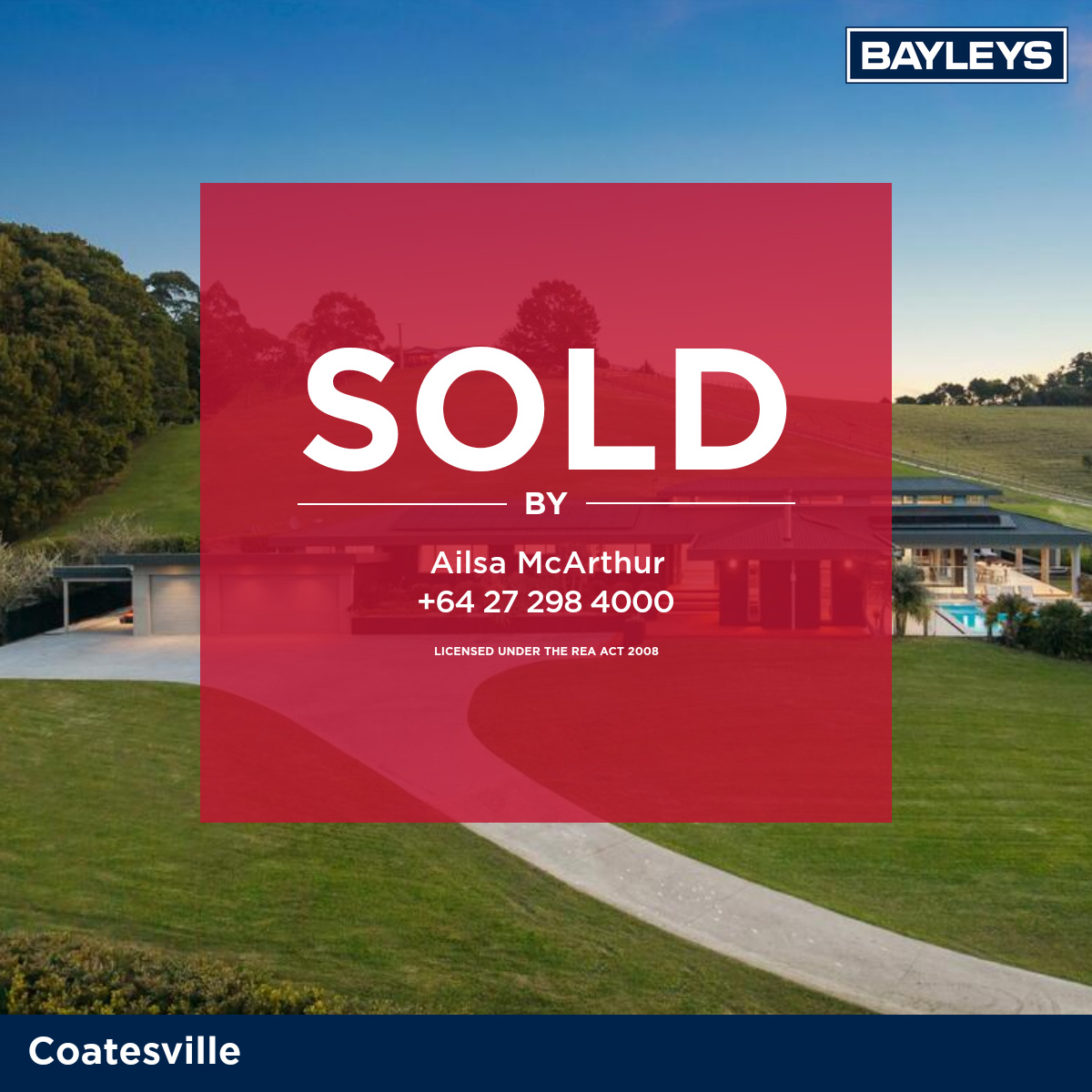 Bayleys Coatesville Facebook ad: Just sold in Coatesville