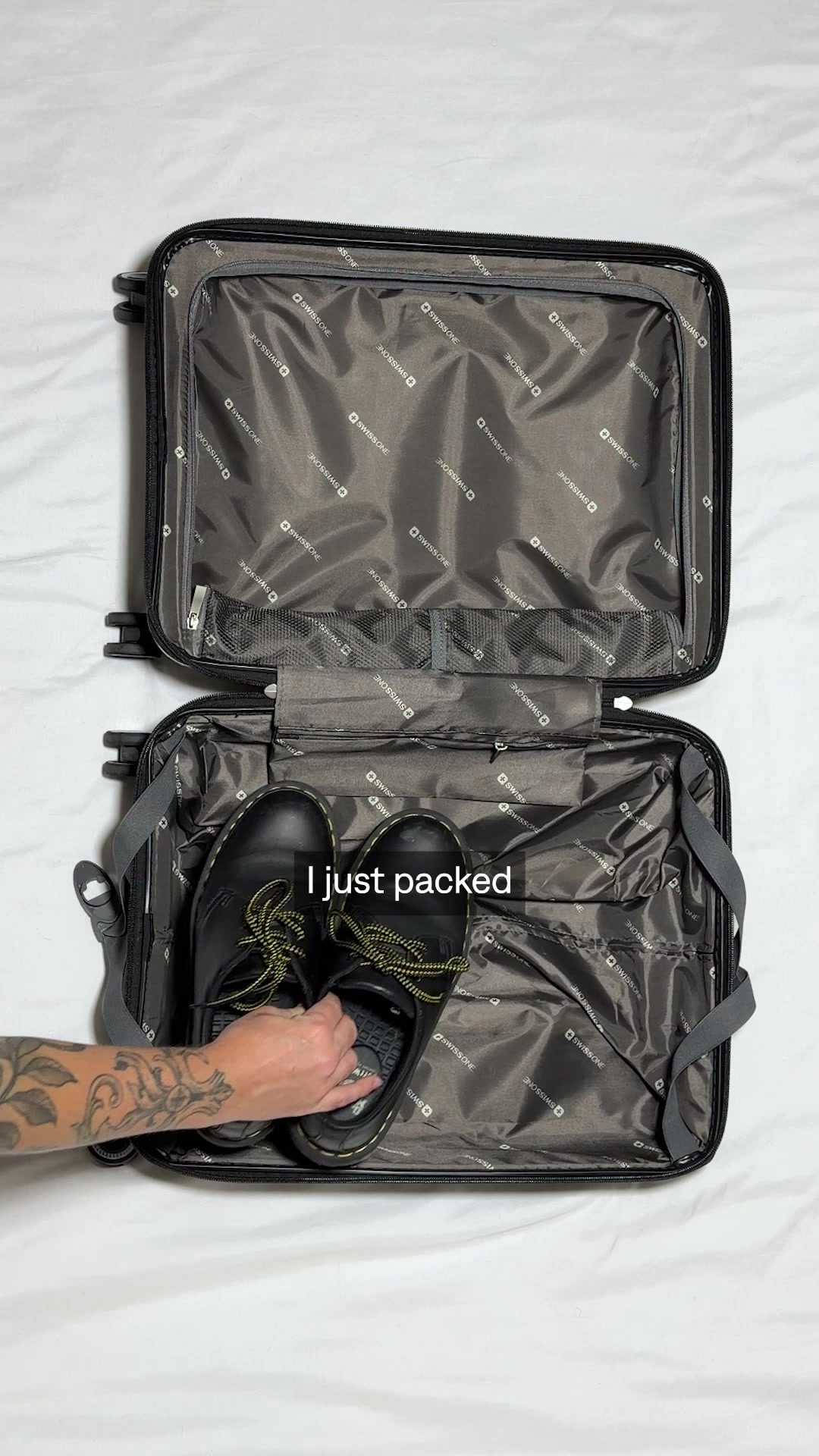 Unbound Merino Facebook ad: Two Weeks. One Carry-On.