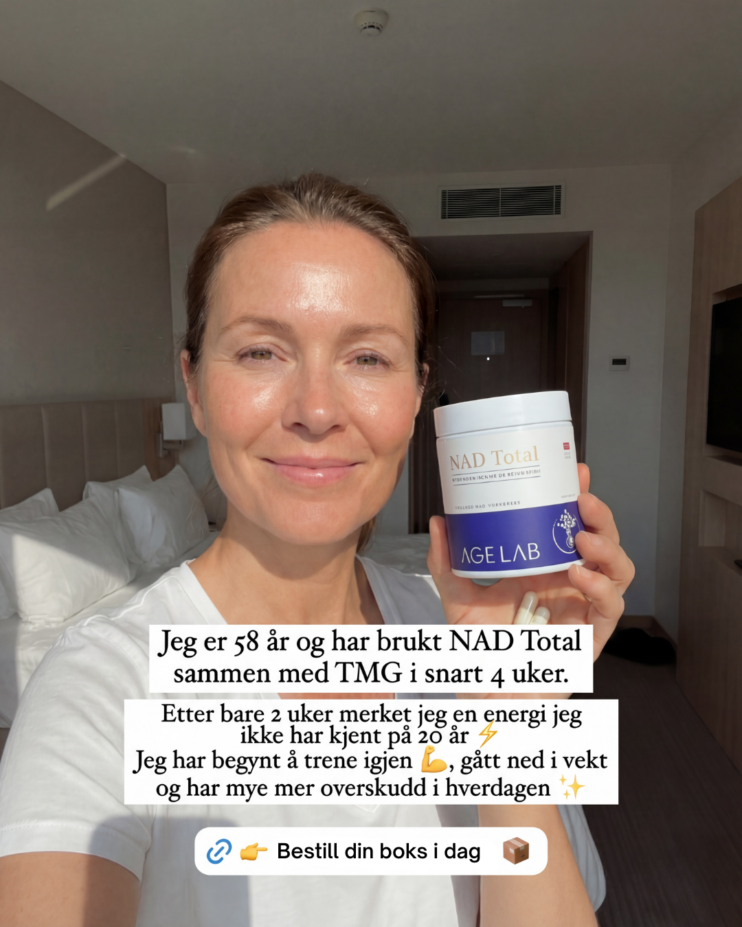 AgeLab Facebook ad: NAD Total er vårt mest komplette NAD-tilskudd