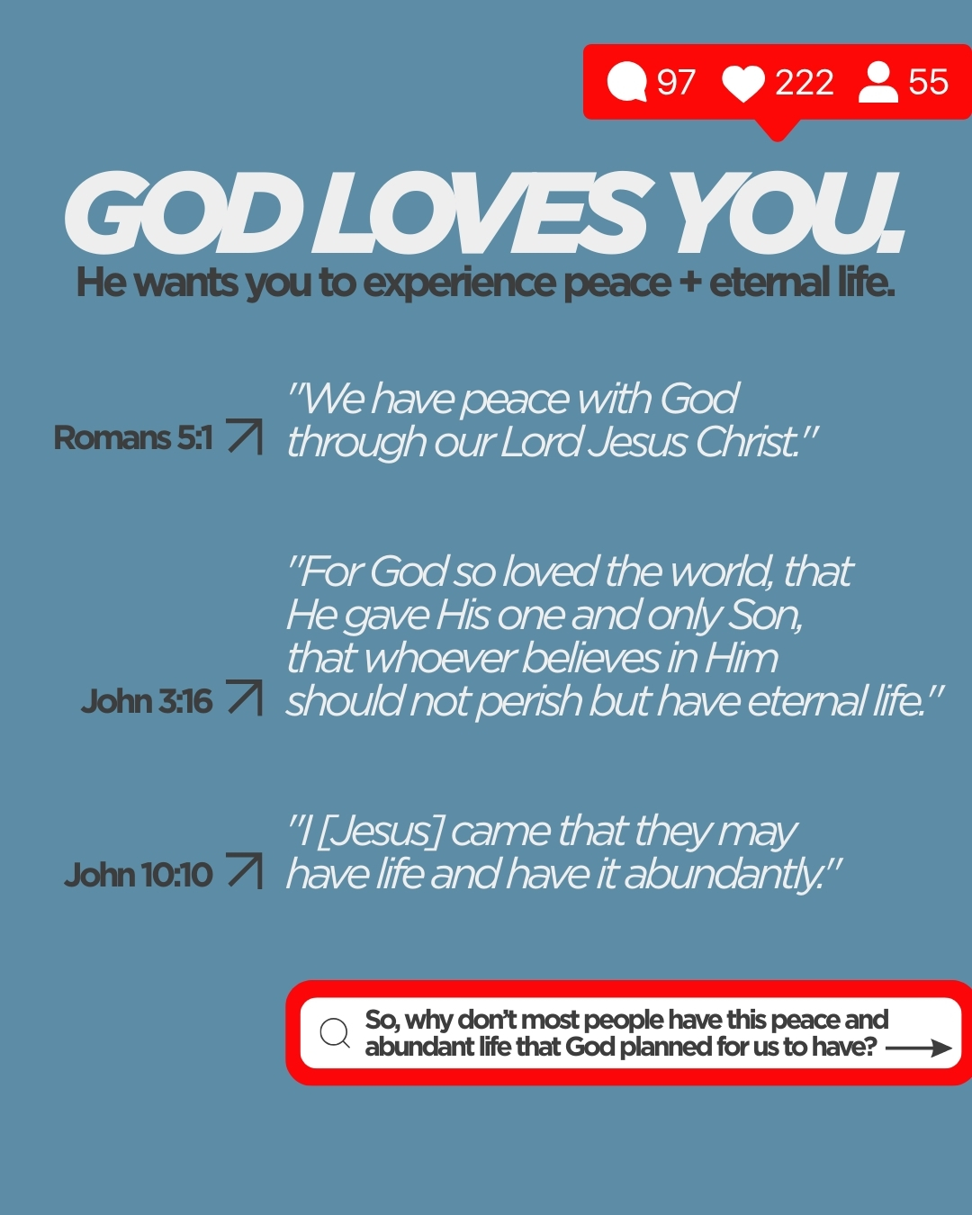 Peace With God Facebook ad