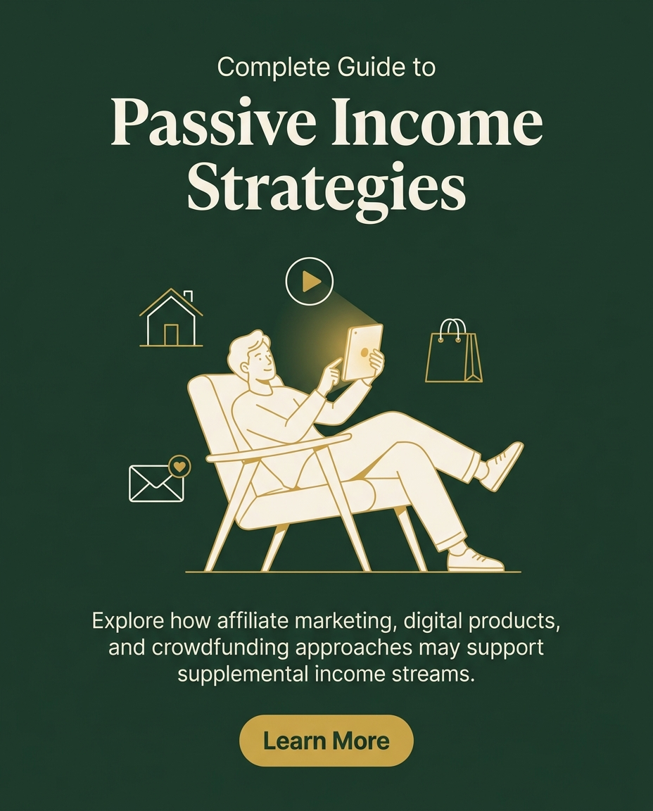 Smart Search Hub Facebook ad: Passive Income Strategies Online, Learn More
