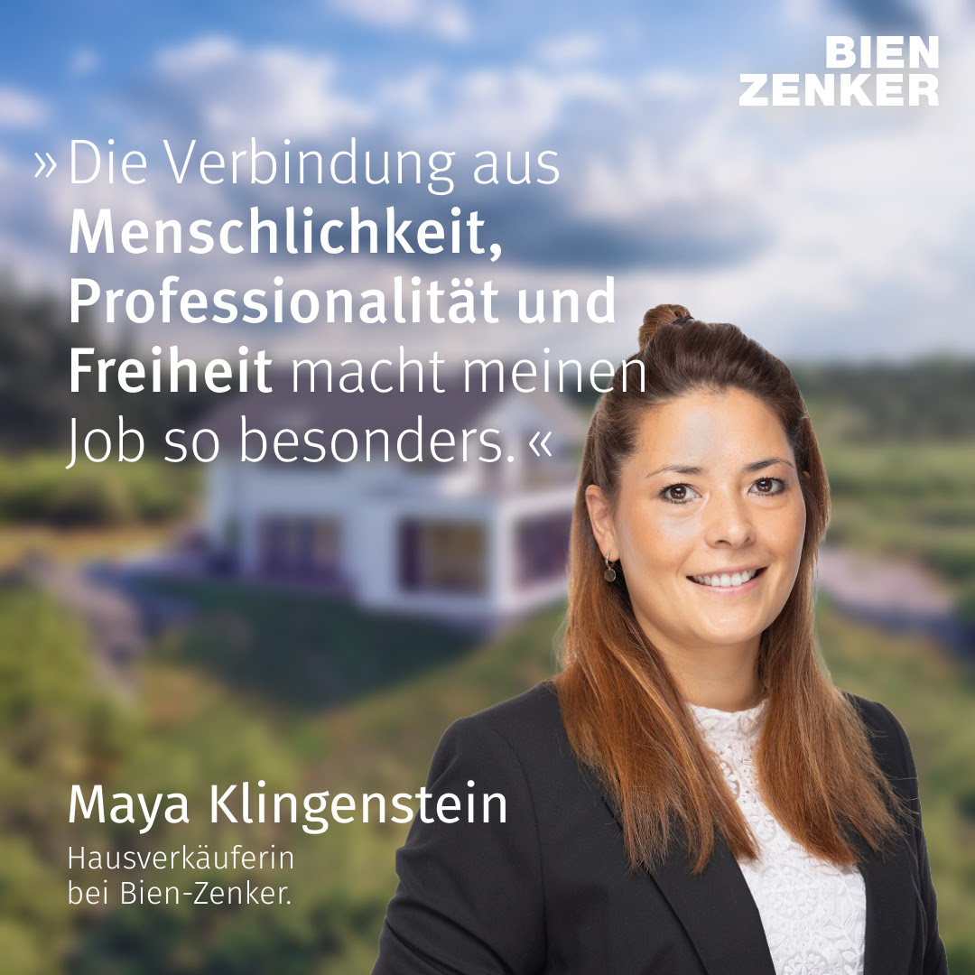 Bien-Zenker Facebook ad: Traumhäuser verkaufen, Karriere starten.