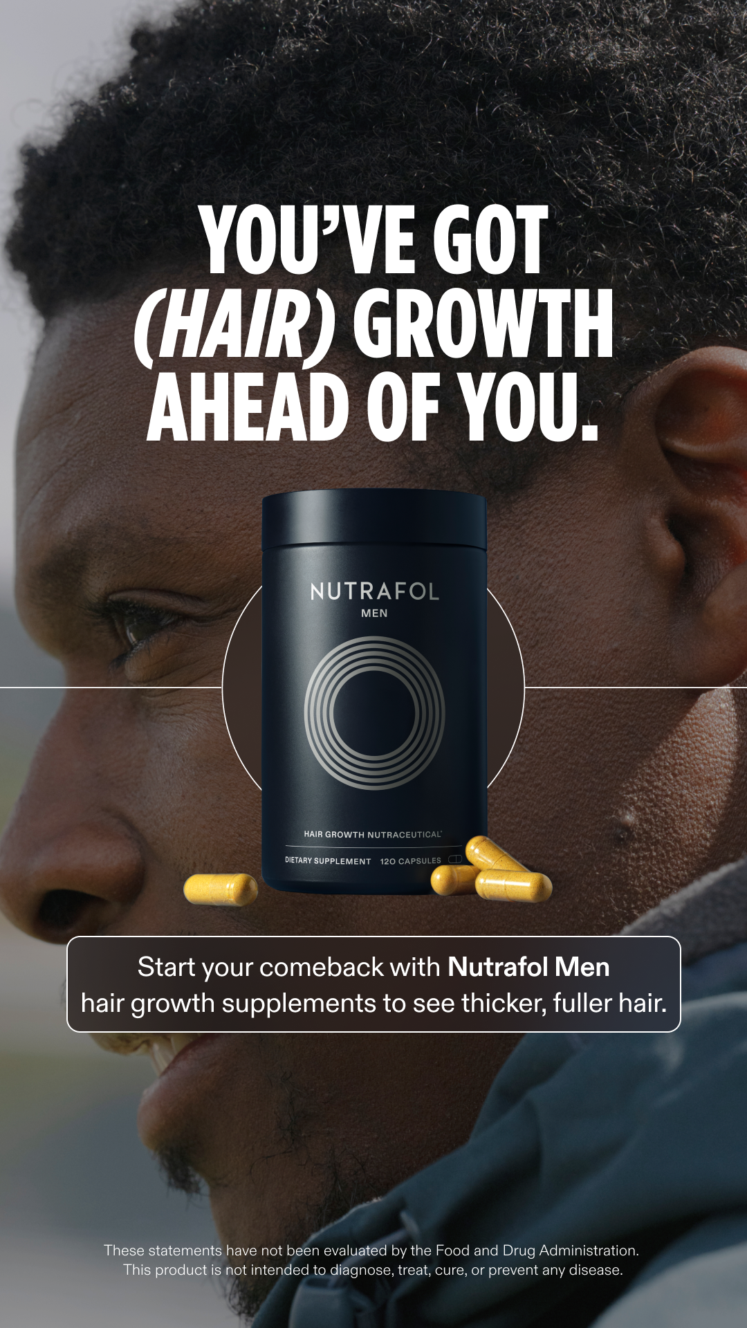 Nutrafol Men Facebook ad