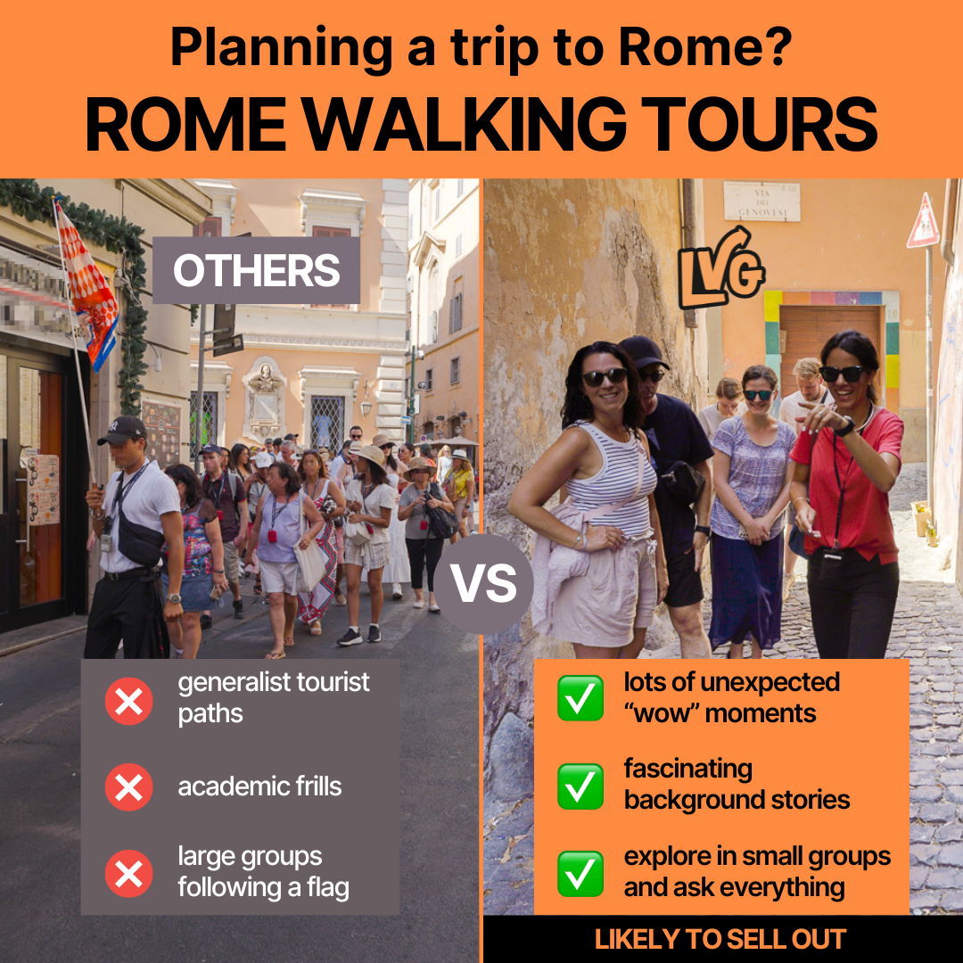LVG Rome Facebook ad: Rome hidden gems tours