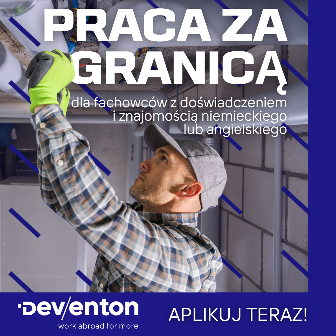 Deventon Facebook ad: Podejmij pracę za granicą!