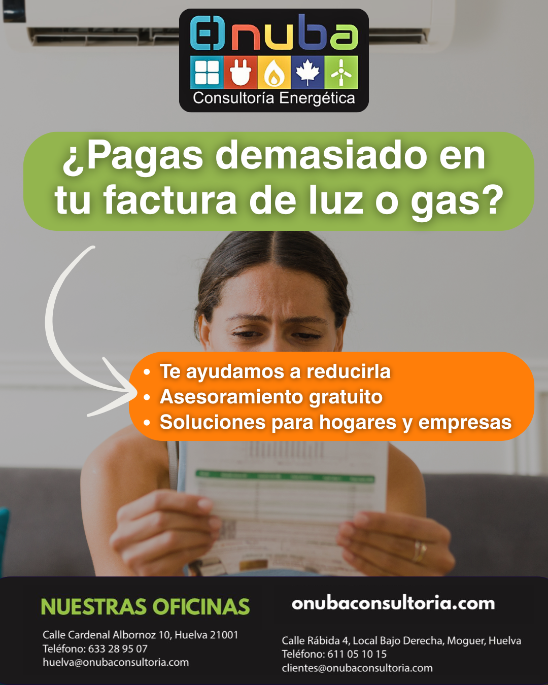 Consultoría Energética Onuba Facebook ad: Página Principal - Onuba Consultoria Energética en Moguer…