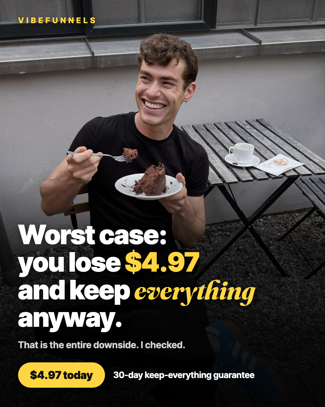 VibeFunnels Facebook ad