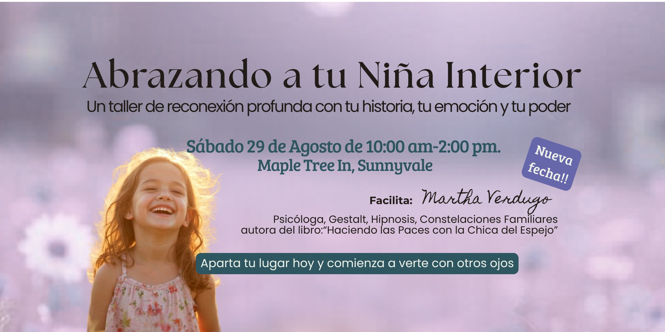 Martha Verdugo Facebook ad: Abrazando a tu Niña Interior. Reconexión Profunda con tu…