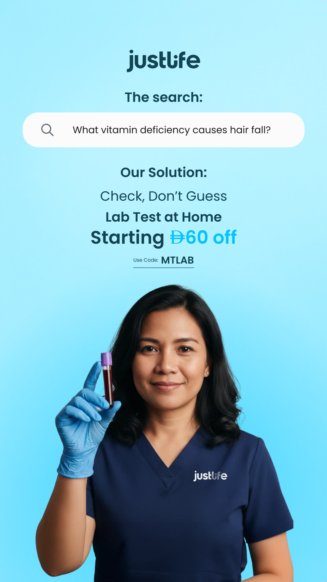 Justlife UAE Facebook ad
