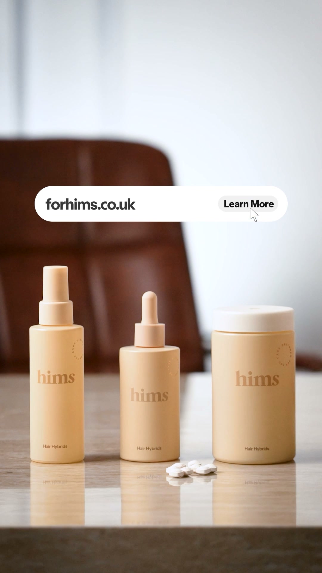 hims Facebook ad: Personalised Hair Regrowth Treatment