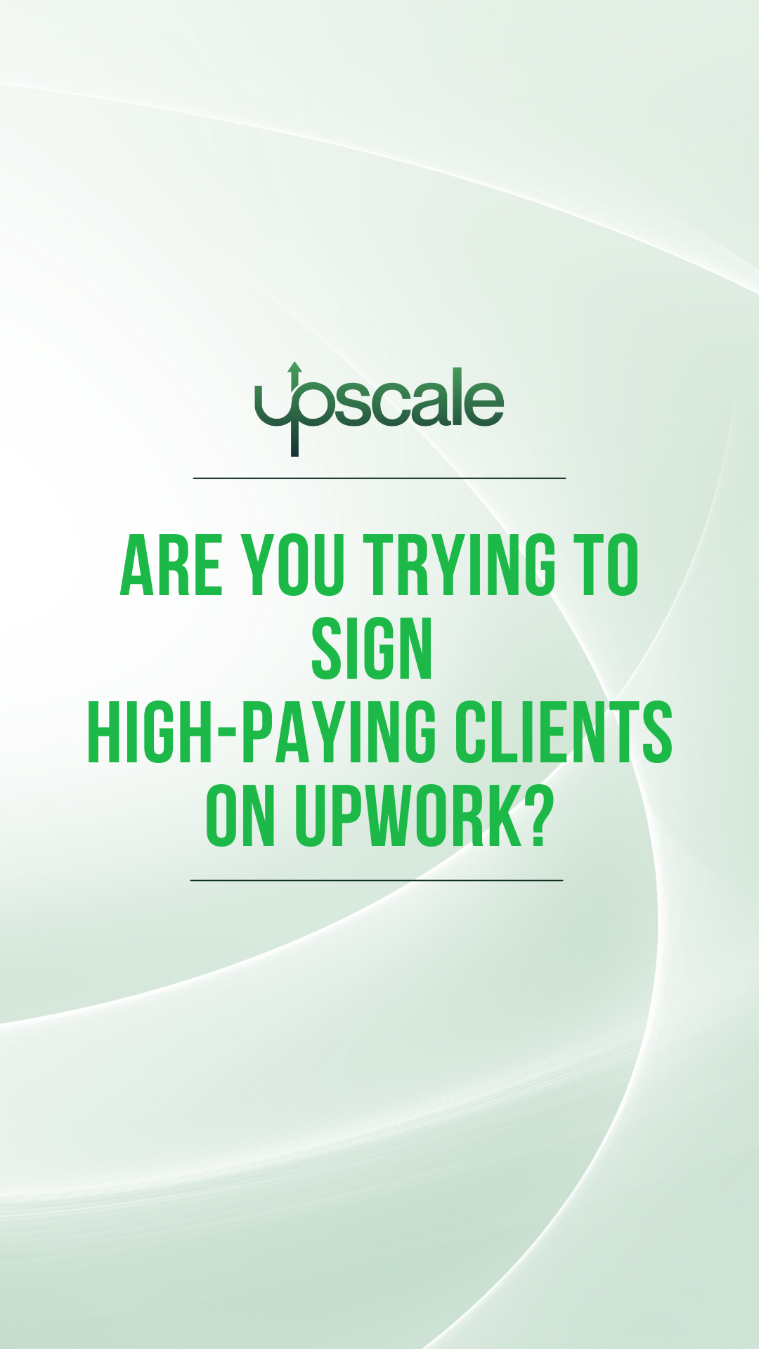 Upwork Outbound Facebook ad