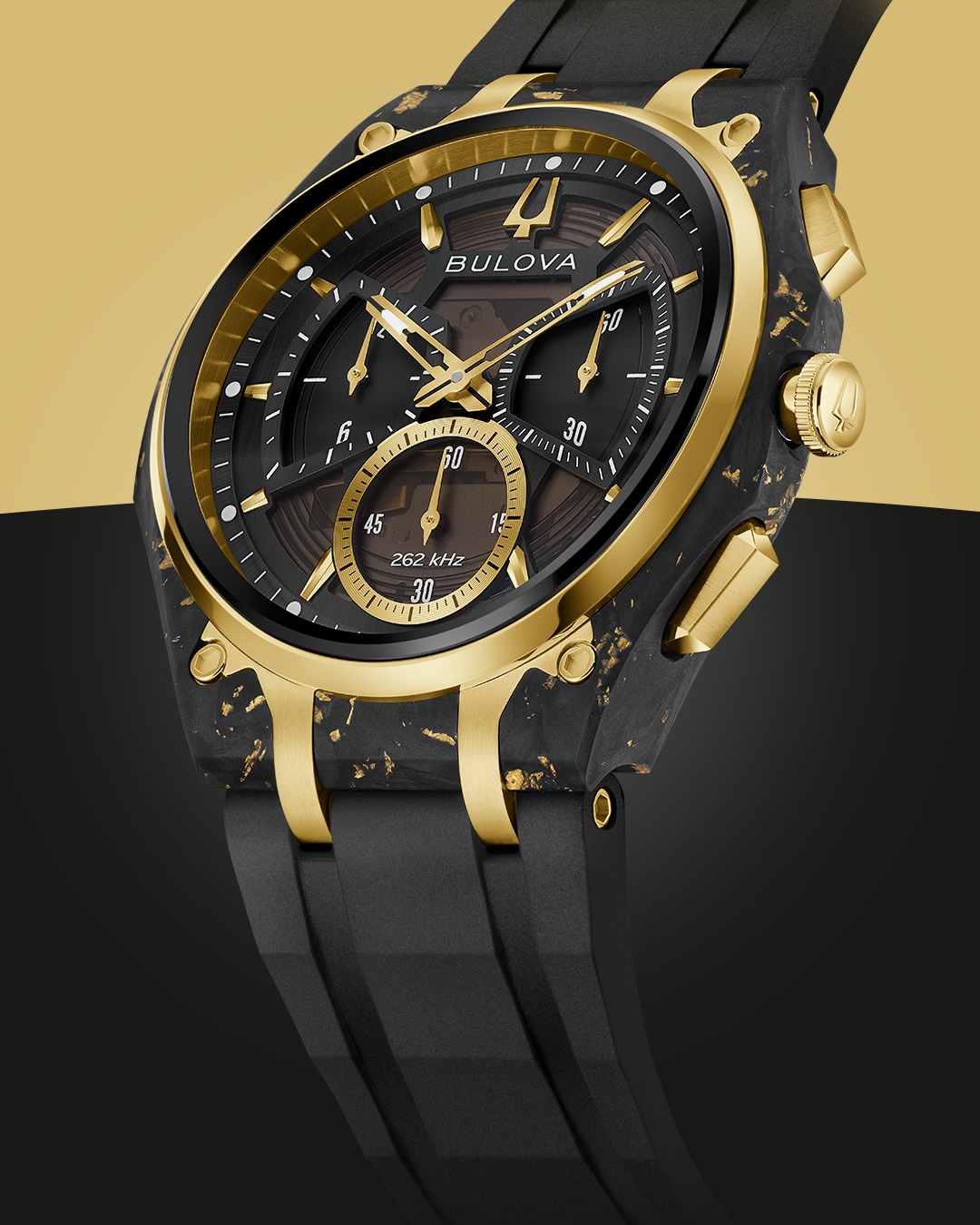 Bulova Deutschland Facebook ad: Herrenuhr Gummiband (Urethan) schwarz Ø 44 mm 98A328…