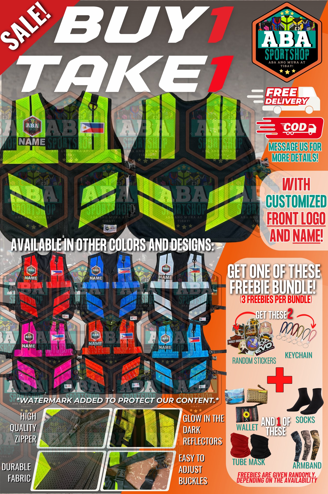 Aba Sportshop Vest Facebook ad: Mga KARIDERS, MAGING MAANGAS AT MAS LIGTAS SA…