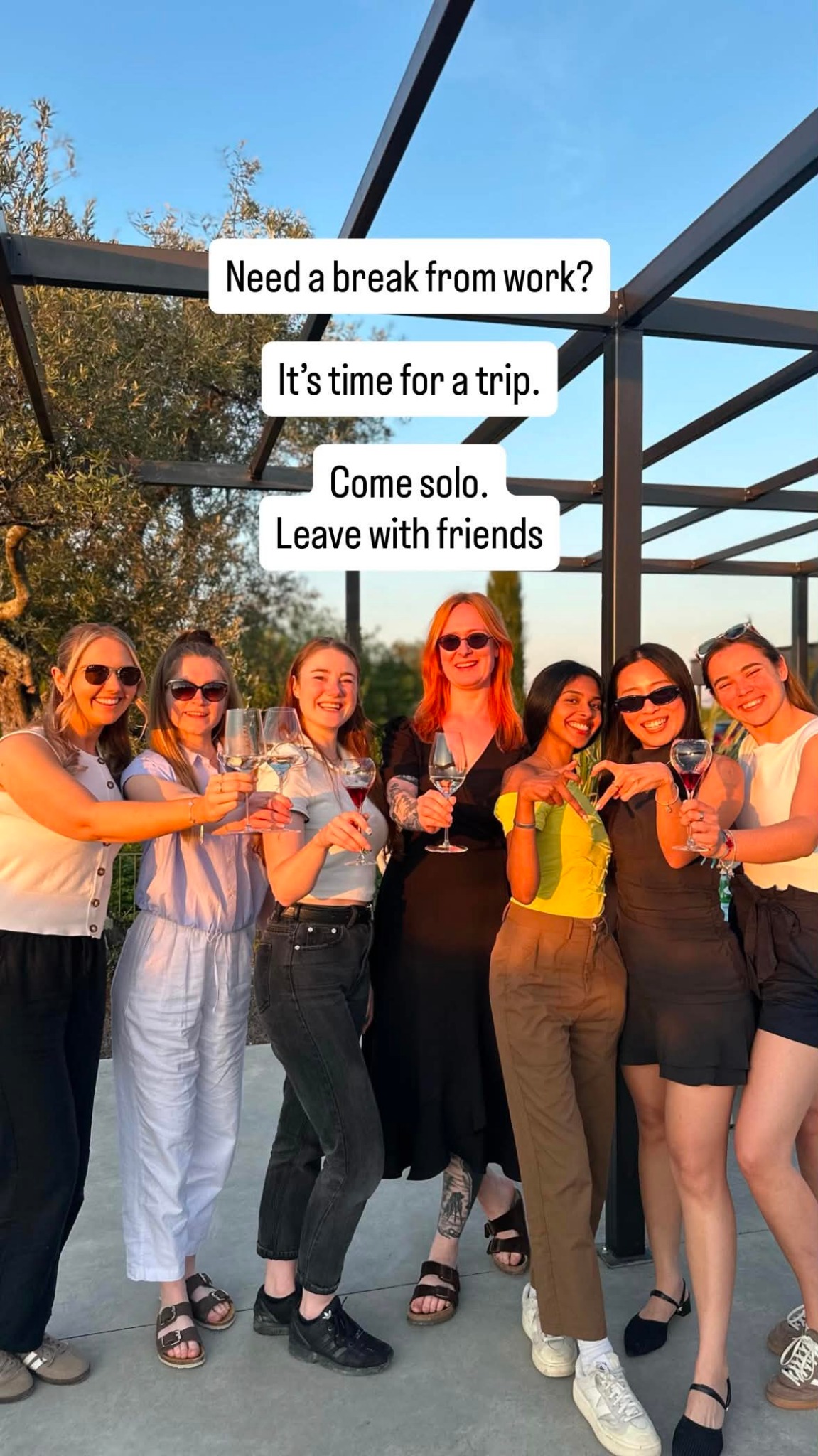 Solo Yet Together Facebook ad: Solo Trip with New Friends?