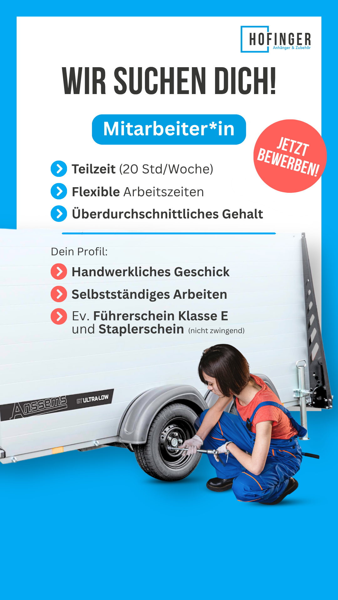 Hofinger Anhänger & Zubehör Facebook ad from May 13, 2026