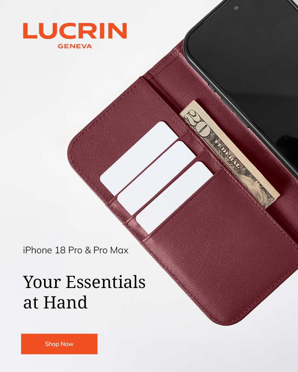 lucringeneva Facebook ad: Luxury Wallet for iPhone 18 Pro