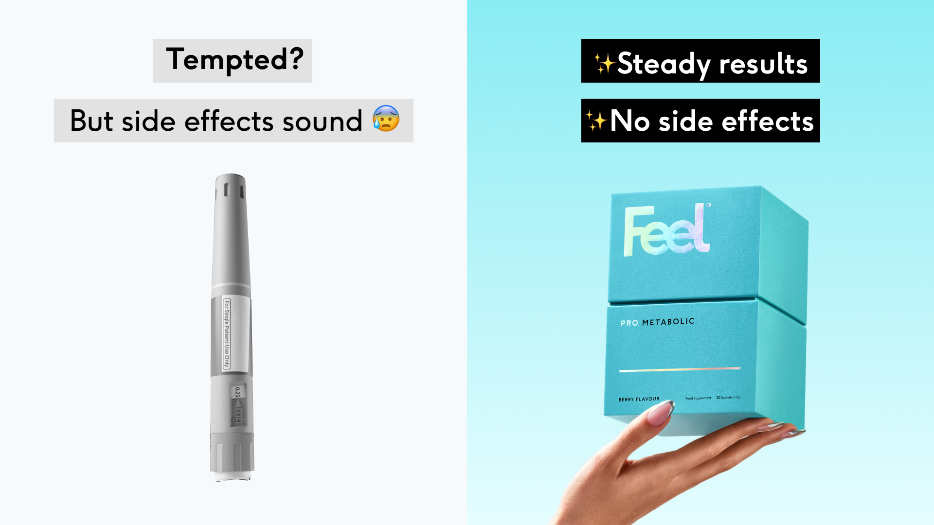 Feel Facebook ad
