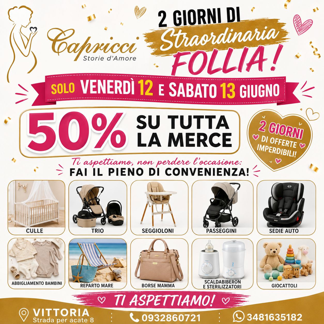 Capricci Storie D'amore Facebook ad: Pronti per un altro weekend di follia?