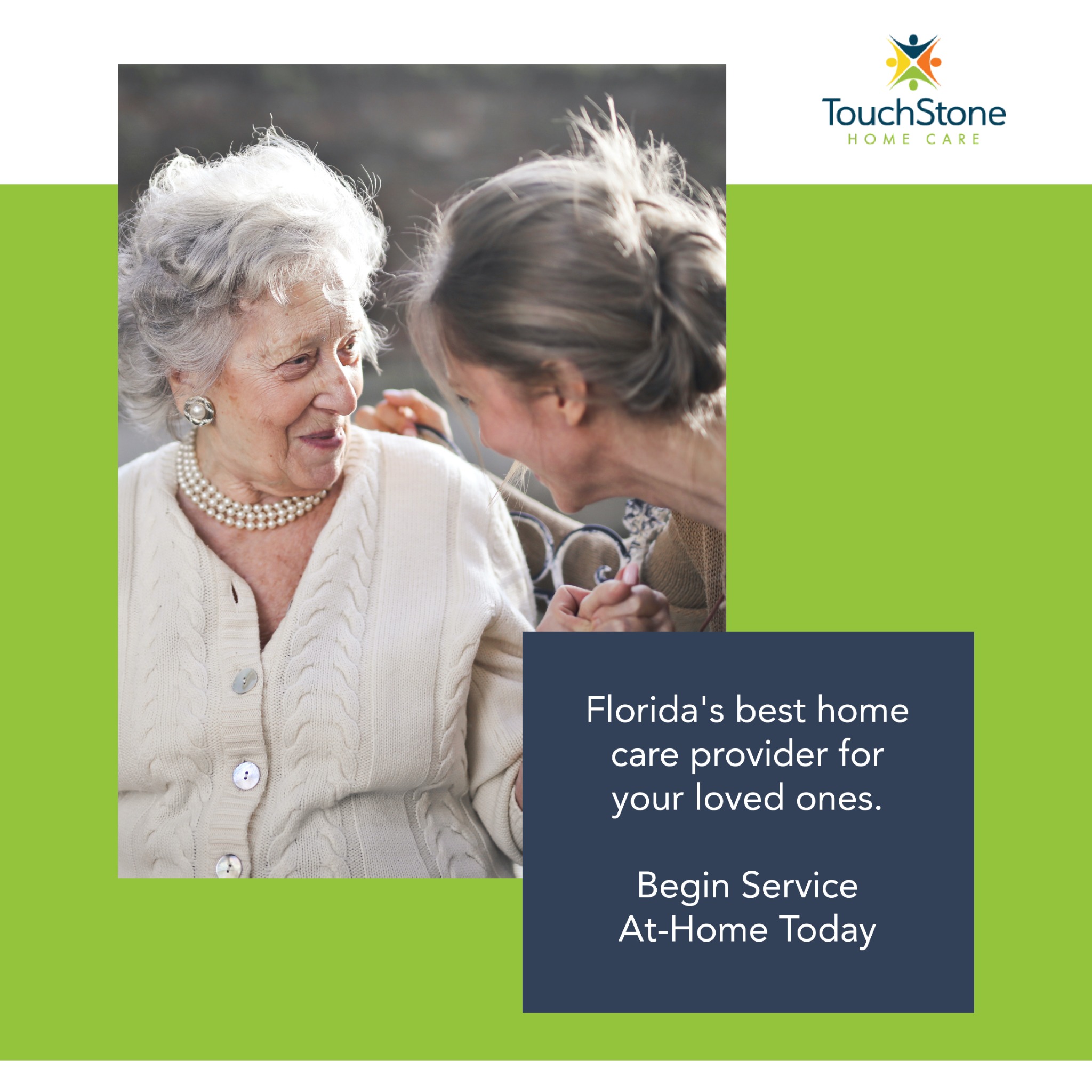 TouchStone HomeCare Facebook ad: Tampa's In-Home Caregiver