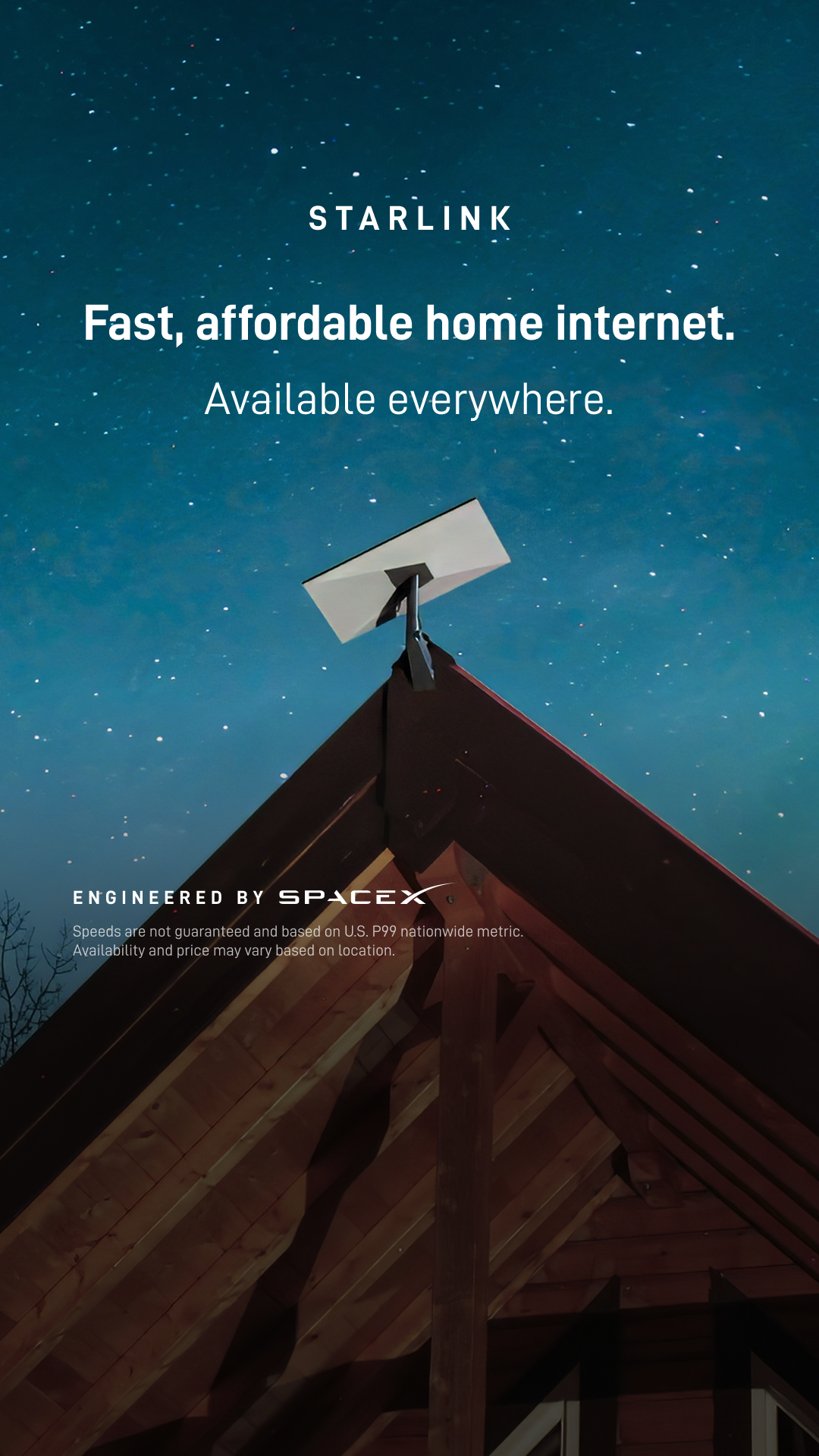 Starlink Facebook ad