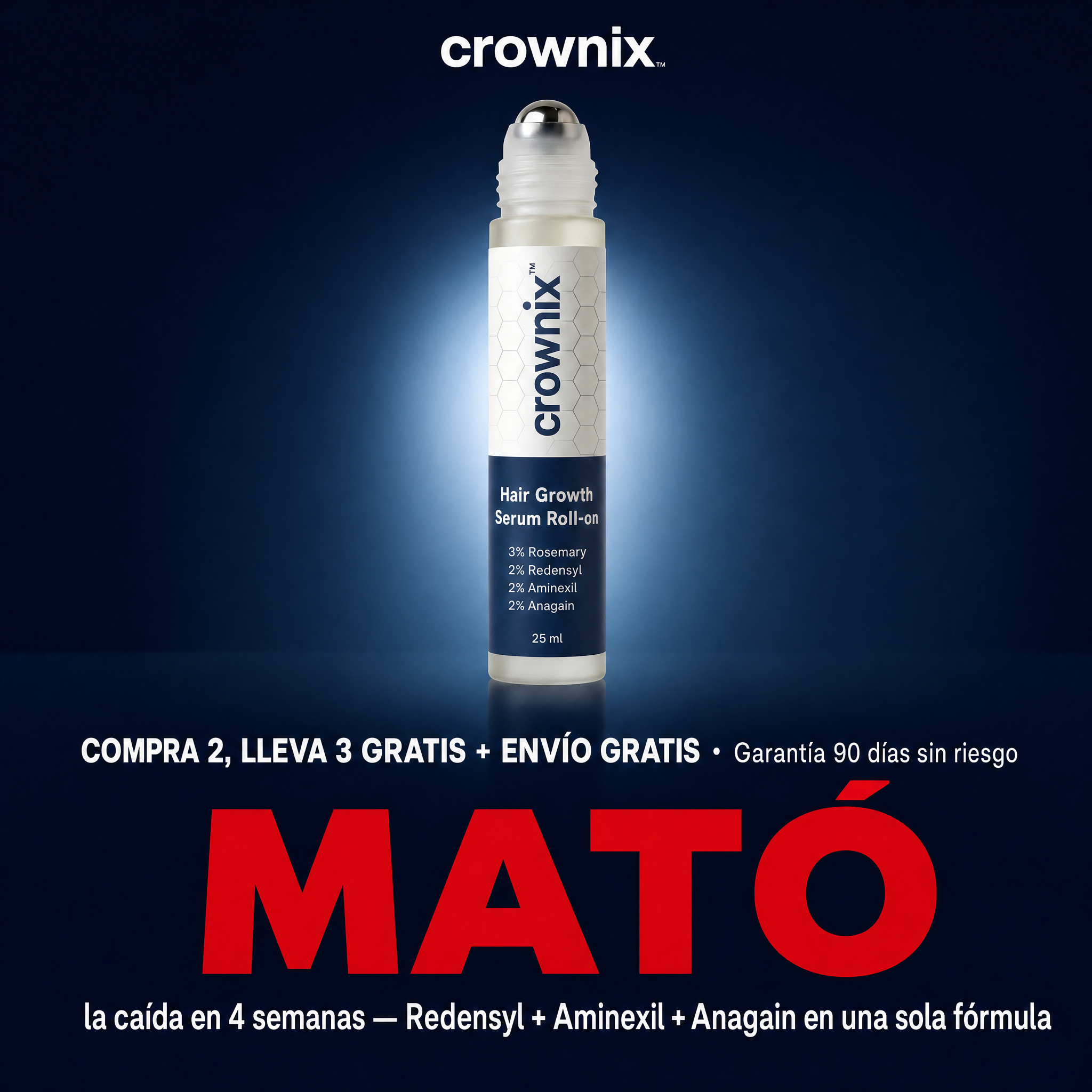 Crownix Hair Facebook ad
