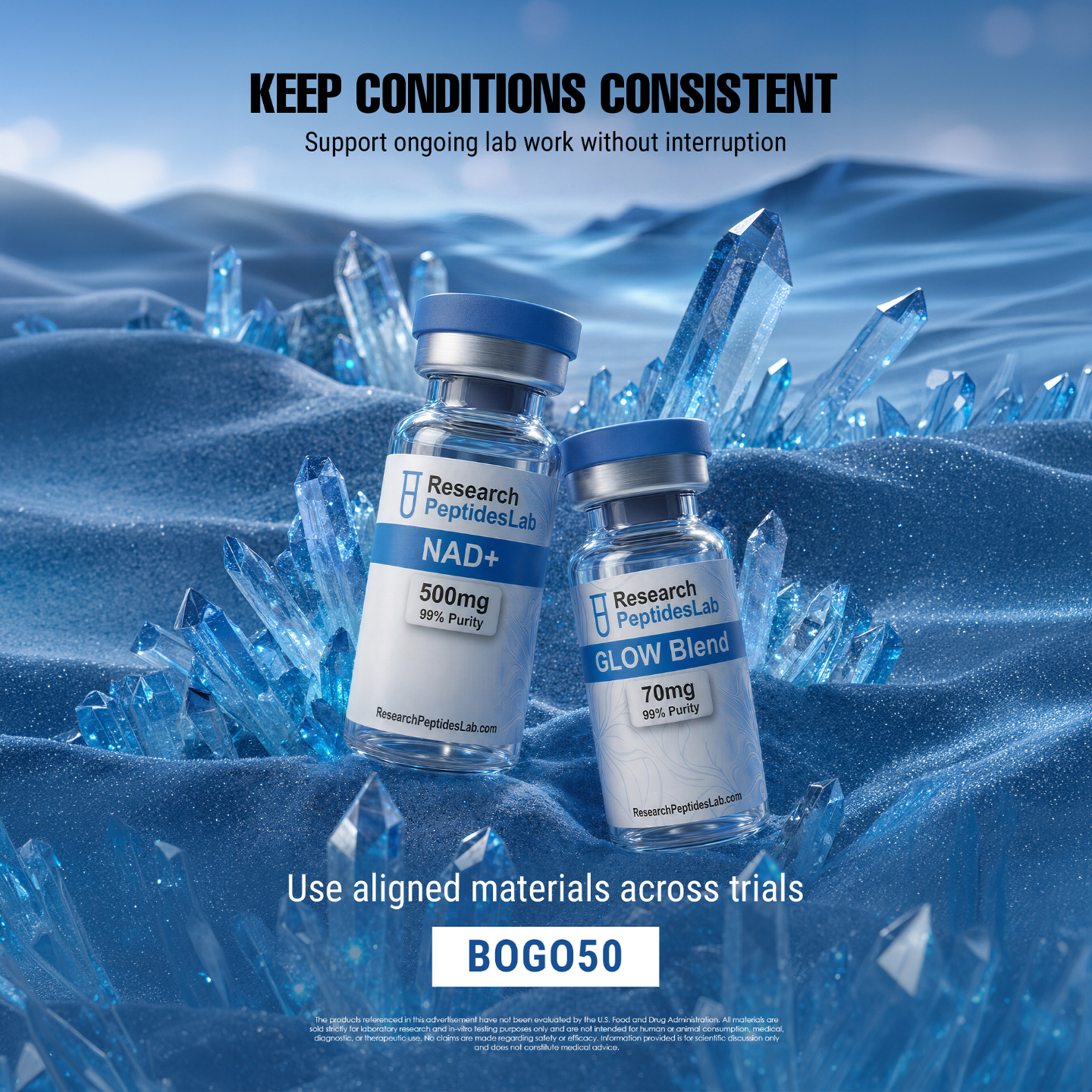 Research Peptides Lab Facebook ad