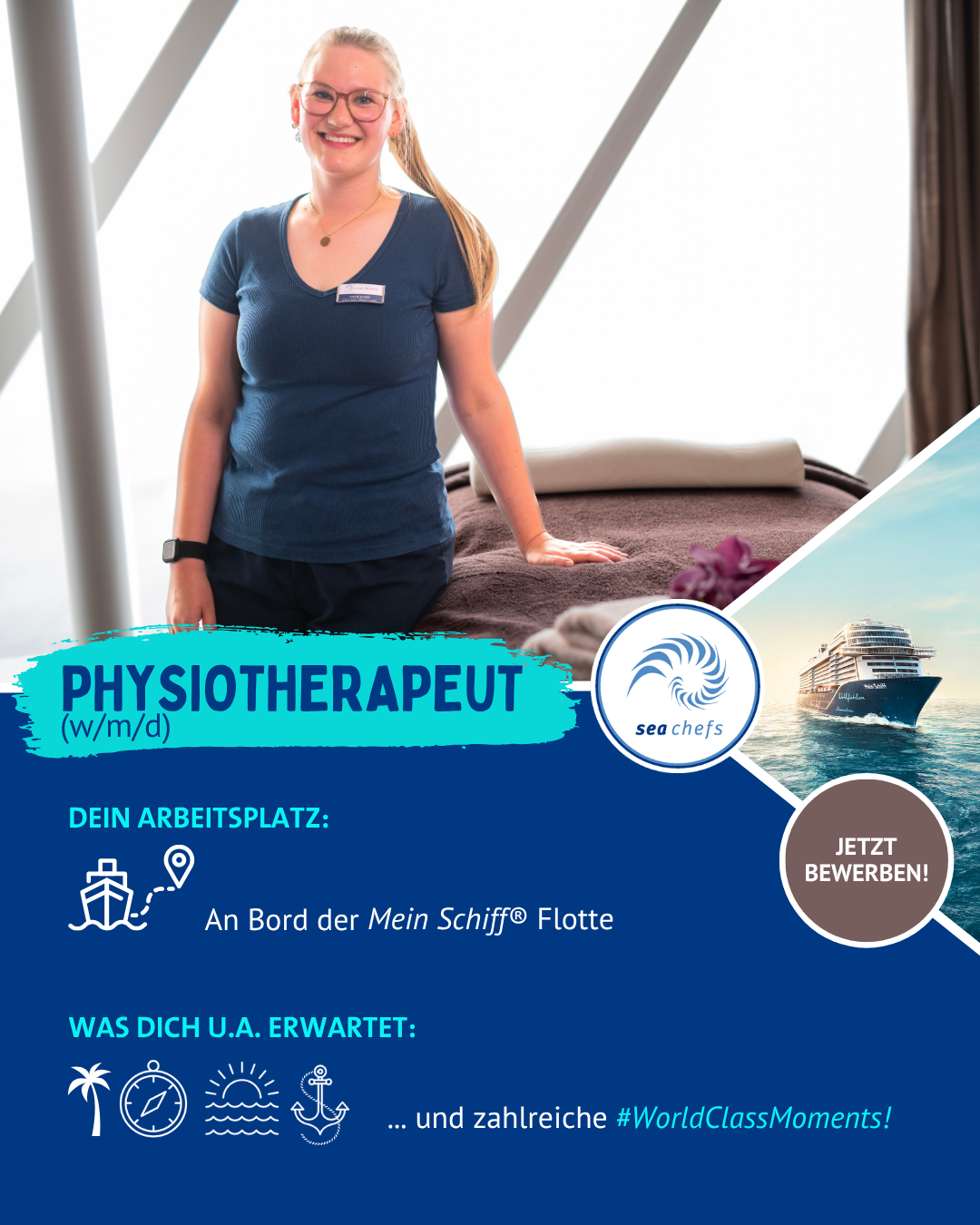 sea chefs - Jobs auf Kreuzfahrtschiffen Facebook ad from Jul 1, 2025