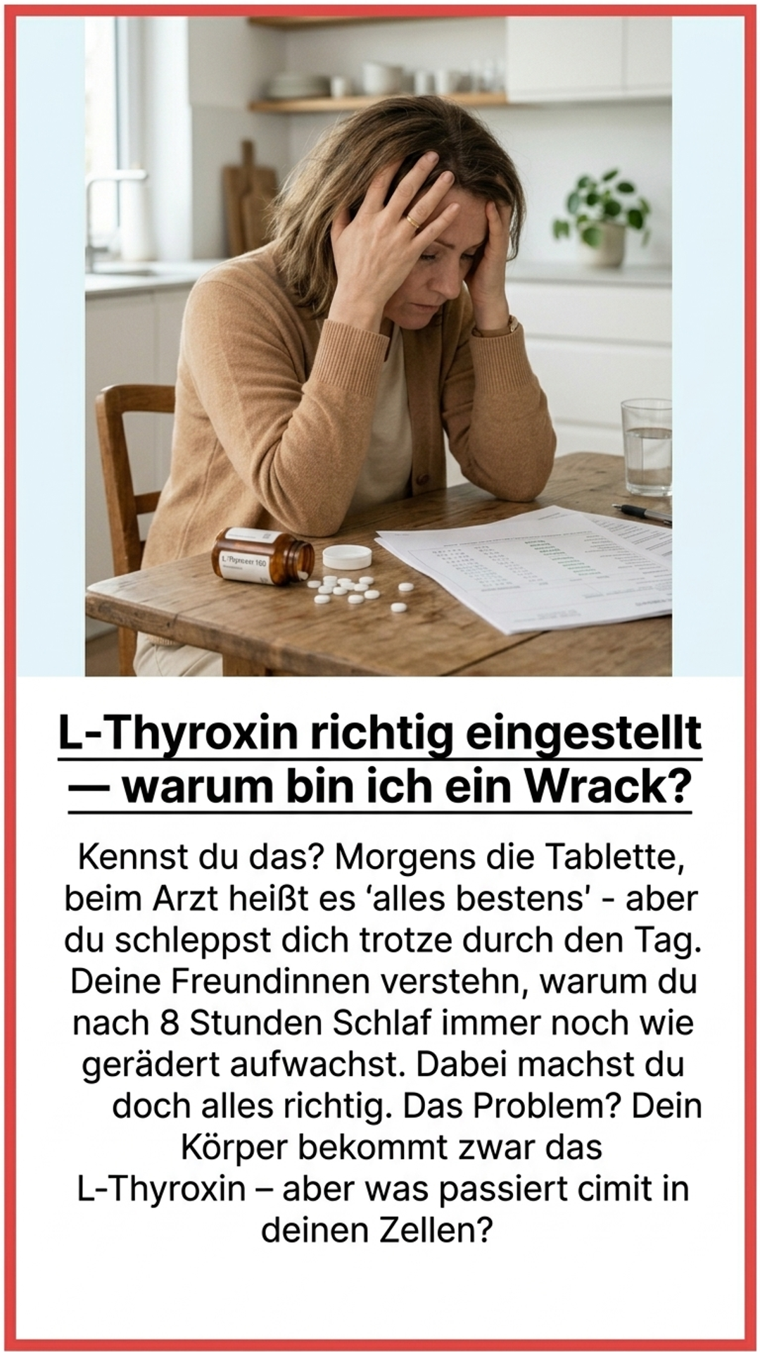 Mission Schilddrüse Facebook ad