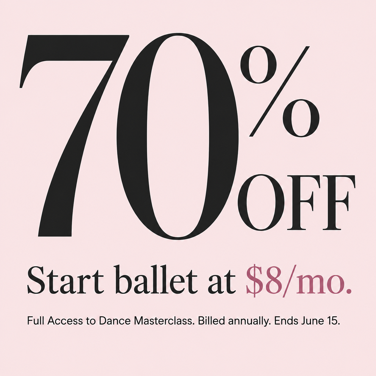 Dance Masterclass Facebook ad