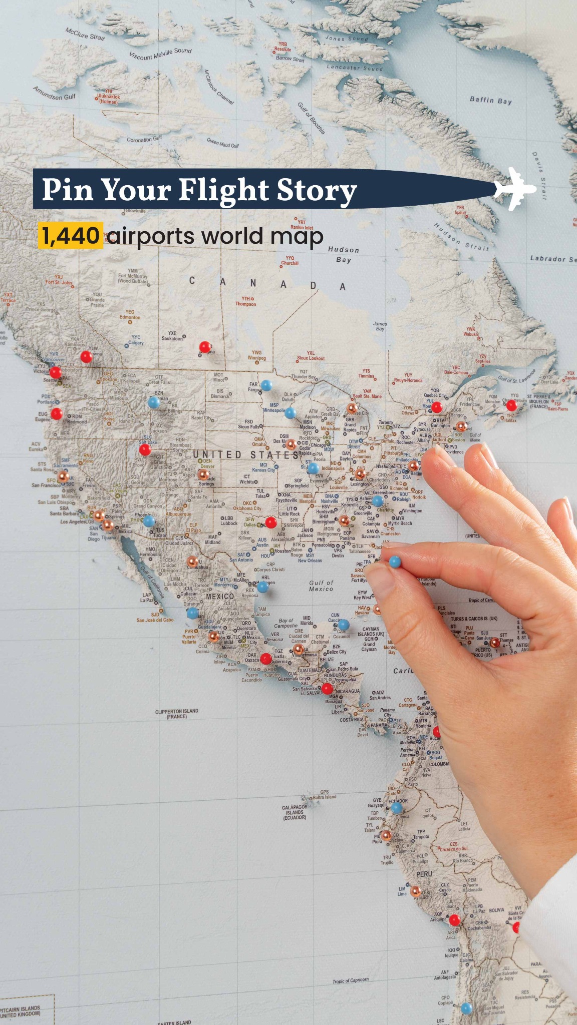 Trip Map - Push Pin Travel Maps Facebook ad from Nov 17, 2025