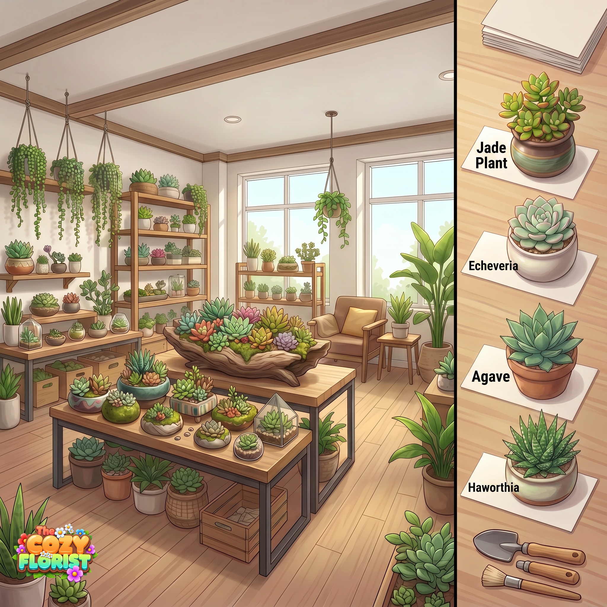 The Cozy Florist Tycoon Facebook ad: The Cozy Florist