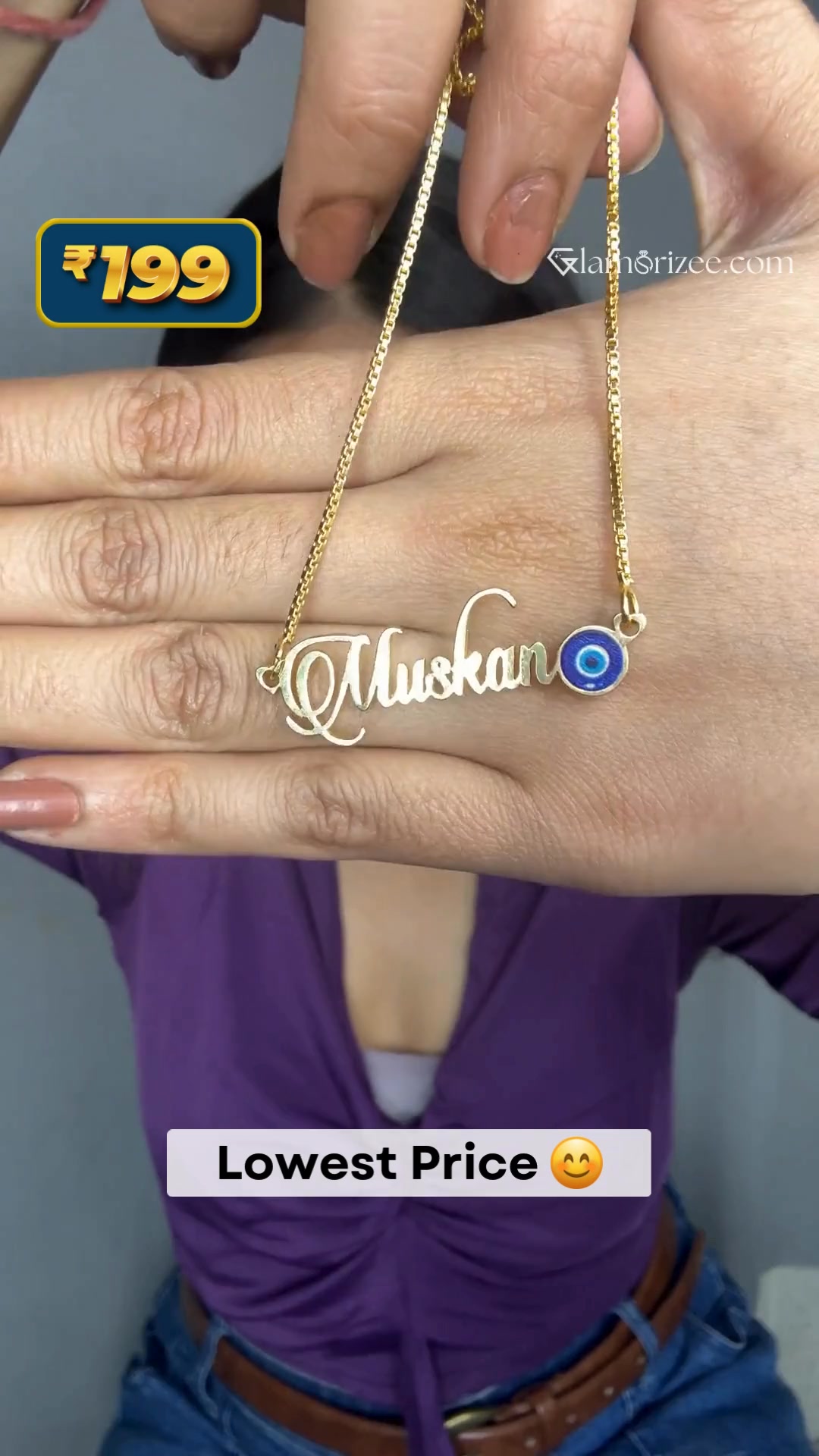 Glamorizee Facebook ad: Regular Jewellery NAME JEWELLERY