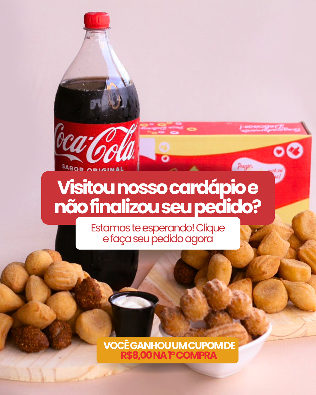 Top Delícias Facebook ad: CORRE E PEÇA AGORA!