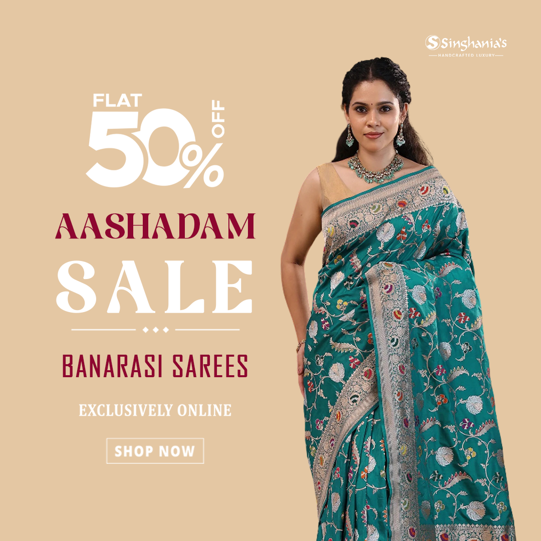 Singhania's Facebook ad: Discover timeless Banarasi sarees crafted with luxurious…