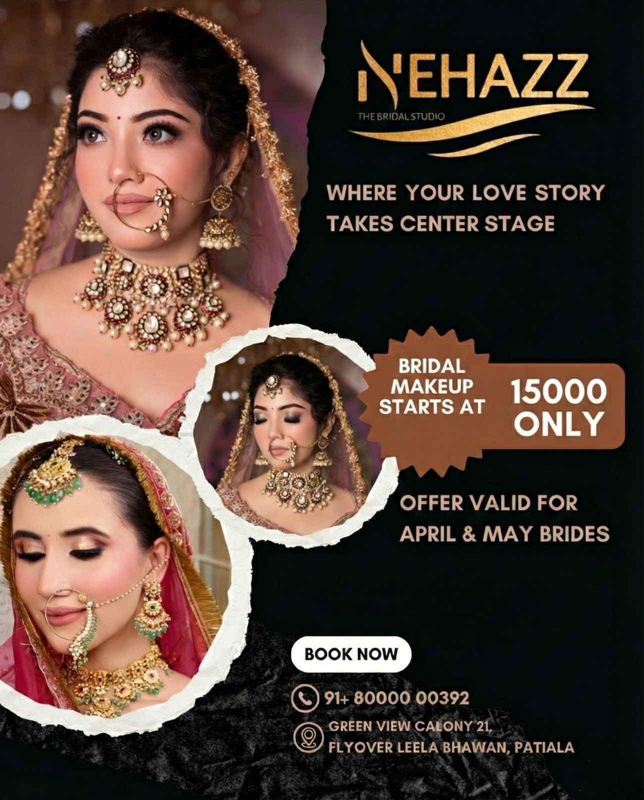Nehazz Bridal Makeup Studio- Patiala Facebook ad: Instagram