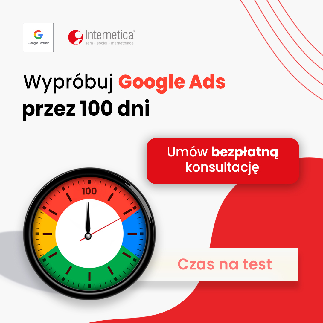 Internetica Facebook ad: Google Ads, Meta Ads, SEO, Social Media