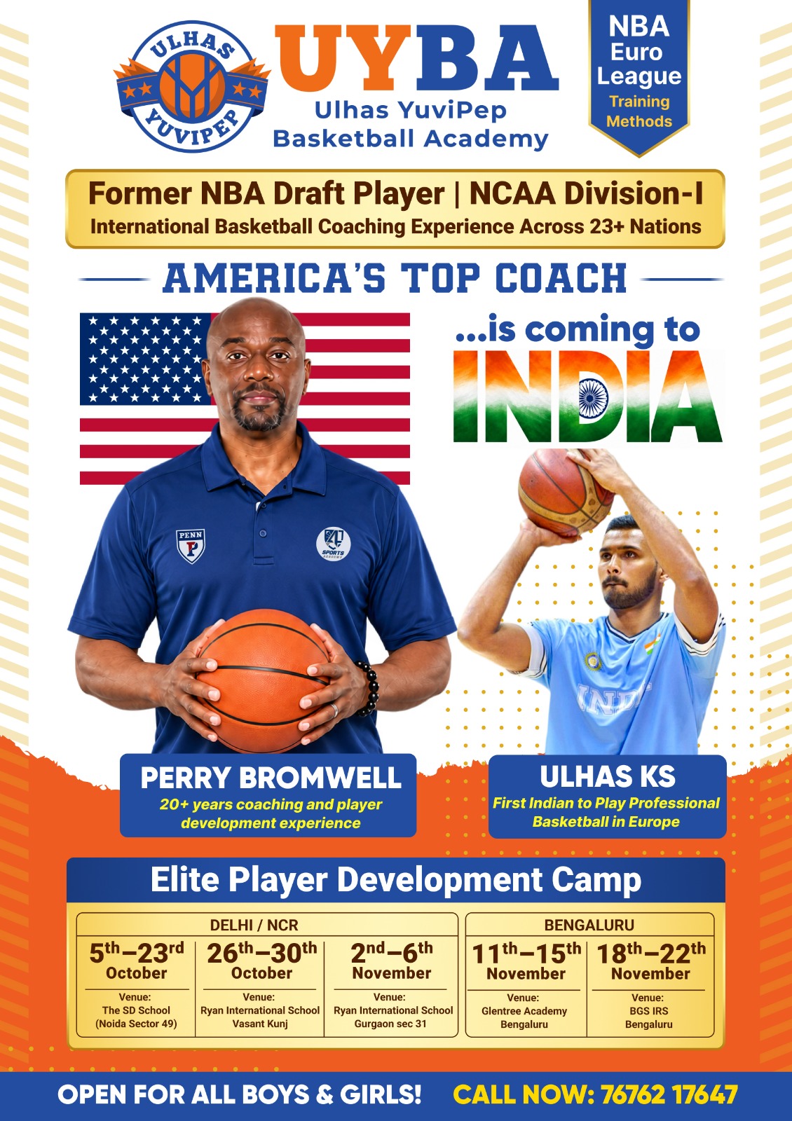 Ulhas Yuvipep Basketball Academy Facebook ad: Basketball camp under International Coach