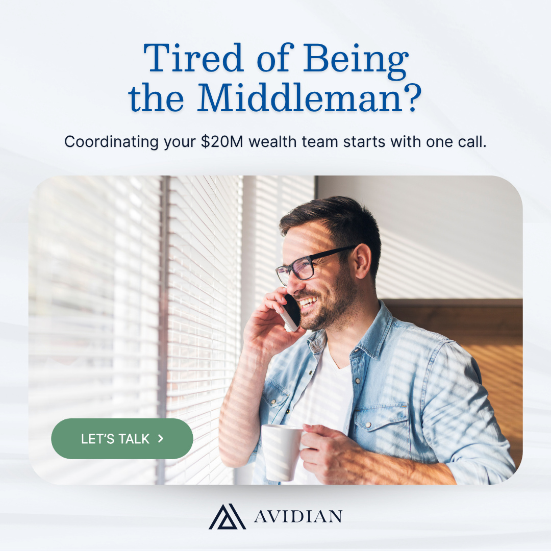 Avidian Wealth Solutions Facebook ad: Your Wealth Advisors Don't Talk. You Pay The Price.