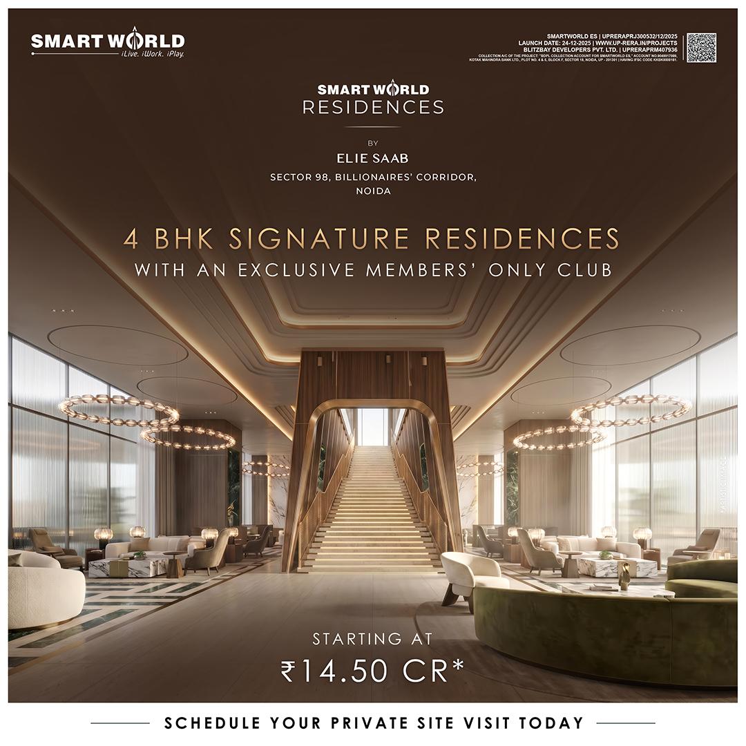 Smartworld Developers Pvt. Ltd. Facebook ad: Own a residence where iconic design meets exceptional…