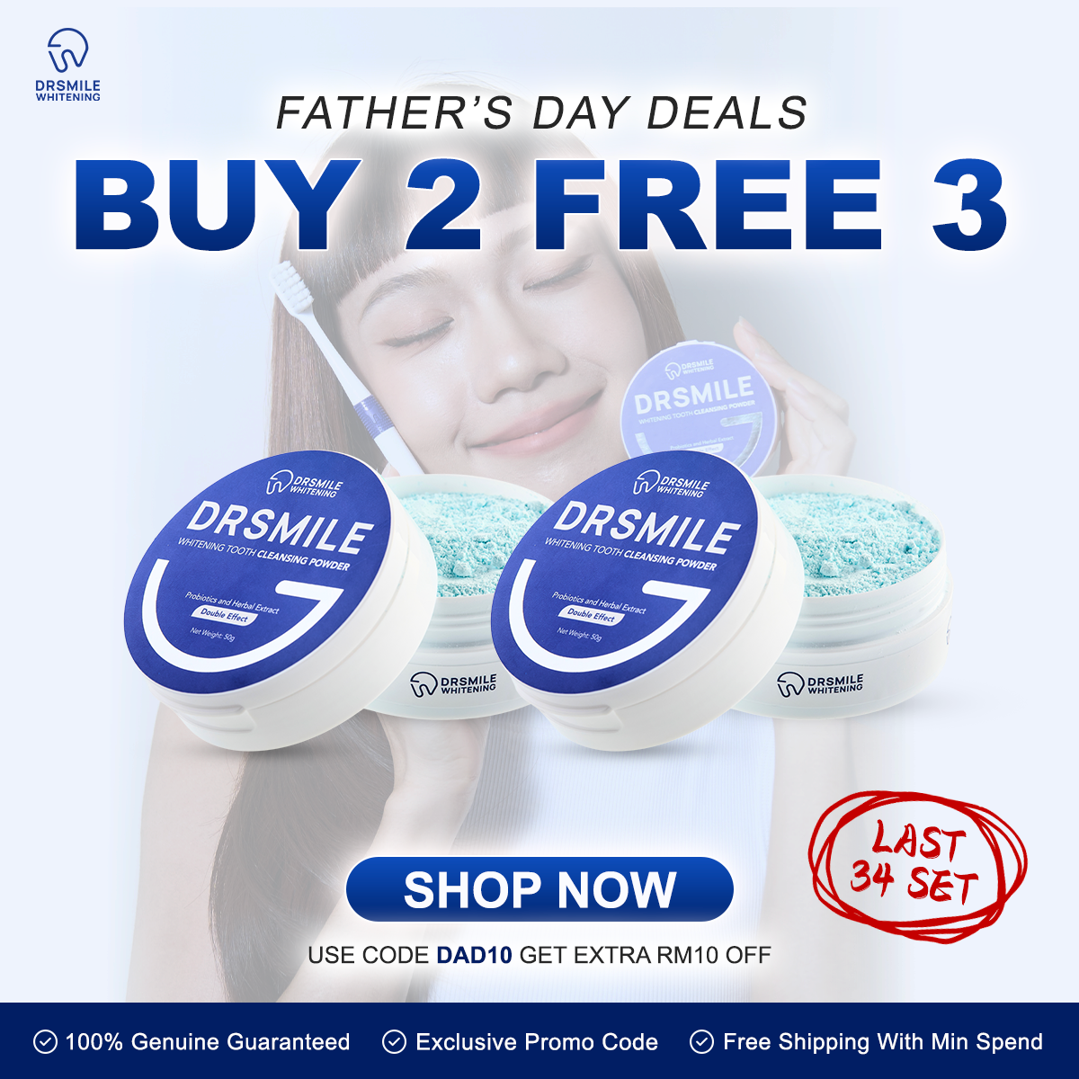 Dr Smile Whitening Solution Facebook ad