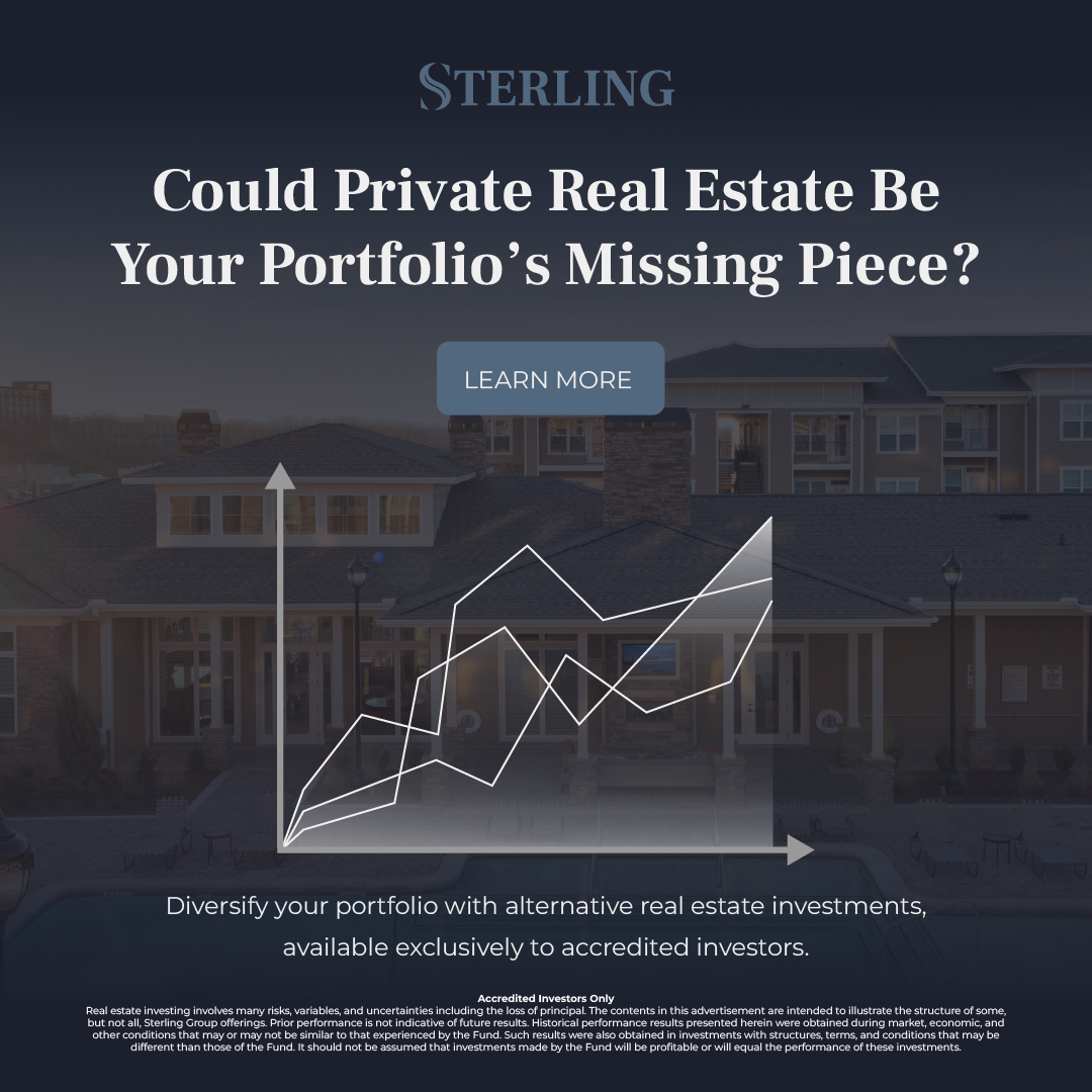 Sterling Group Facebook ad: Explore exclusive real estate investments built for…
