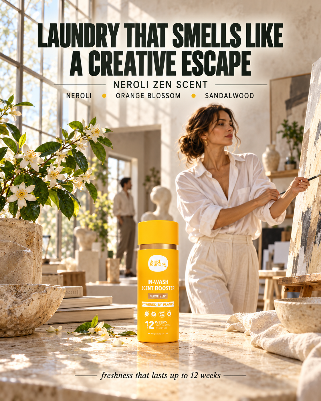 Kind Laundry Facebook ad: Movement-Activated Scent