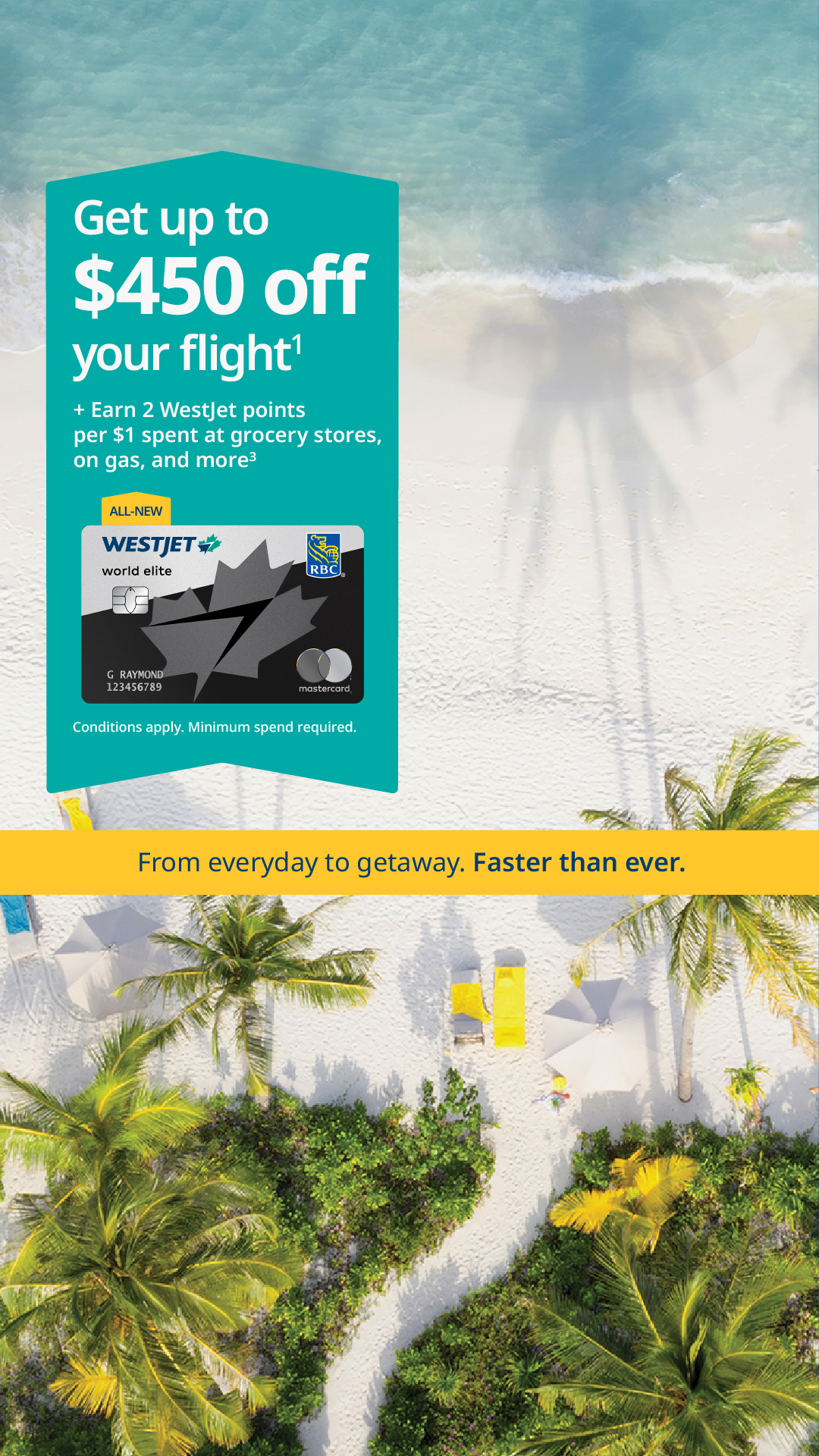 WestJet Facebook ad